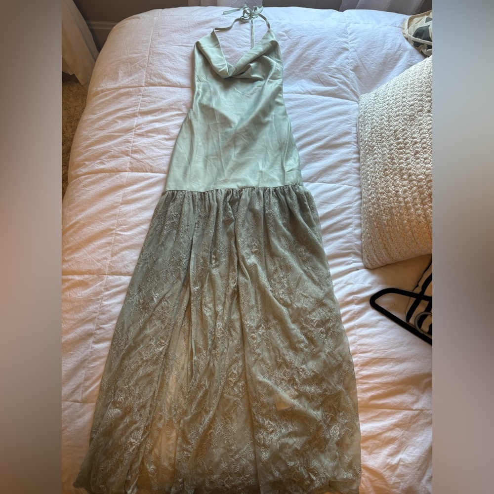 Elegant  Peppermayo Green Lace Dress